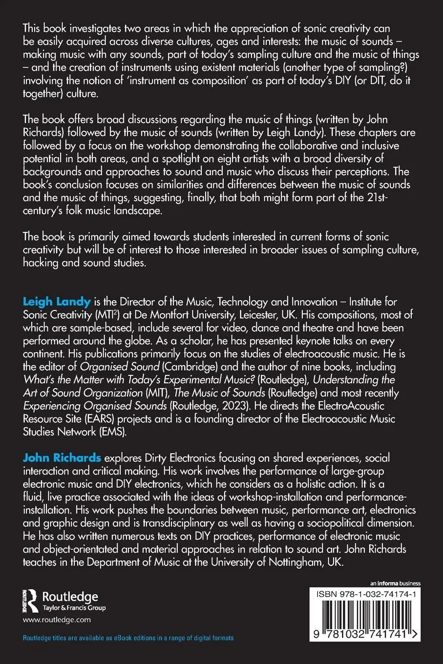 Rückseite: 9781032741741 | The Music of Sounds and the Music of Things | John Richards (u. a.)