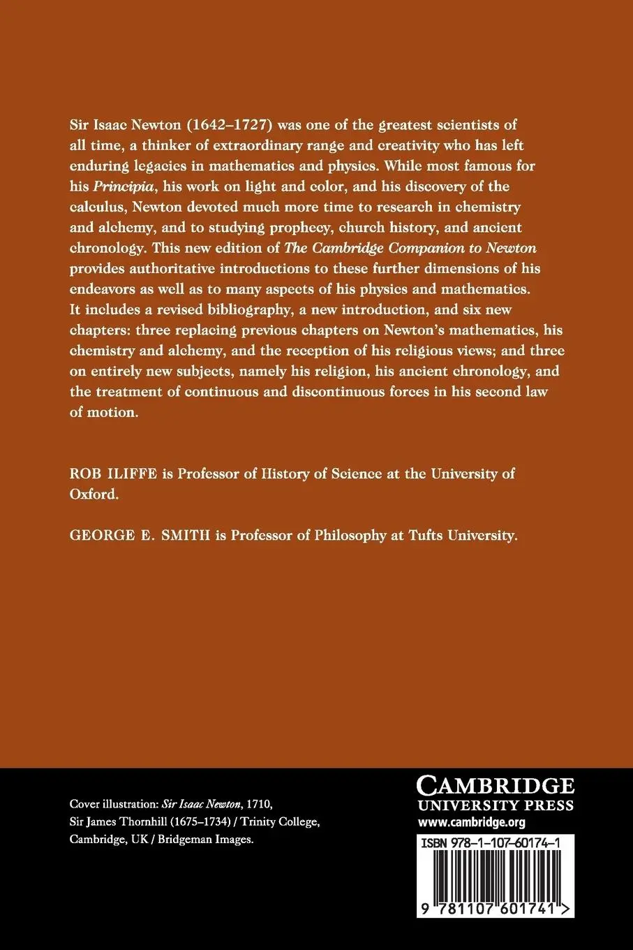 Rückseite: 9781107601741 | The Cambridge Companion to Newton | Rob Iliffe (u. a.) | Taschenbuch