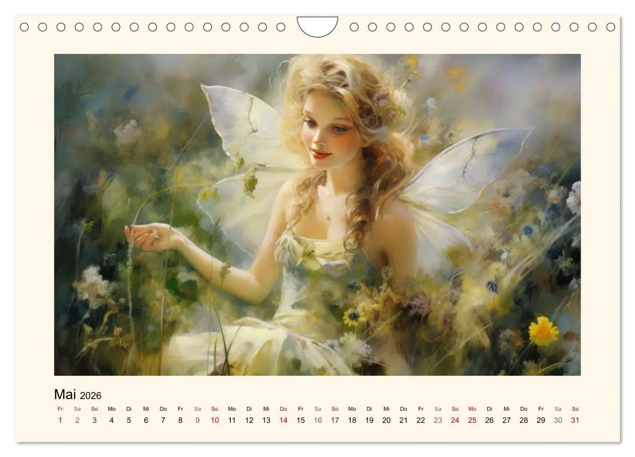 Bild: 9783457351741 | Feenglanz (Wandkalender 2026 DIN A4 quer), CALVENDO Monatskalender