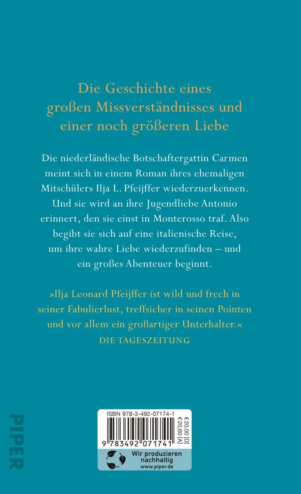 Rückseite: 9783492071741 | Monterosso mon amour | Ilja Leonard Pfeijffer | Buch | 144 S. | 2022