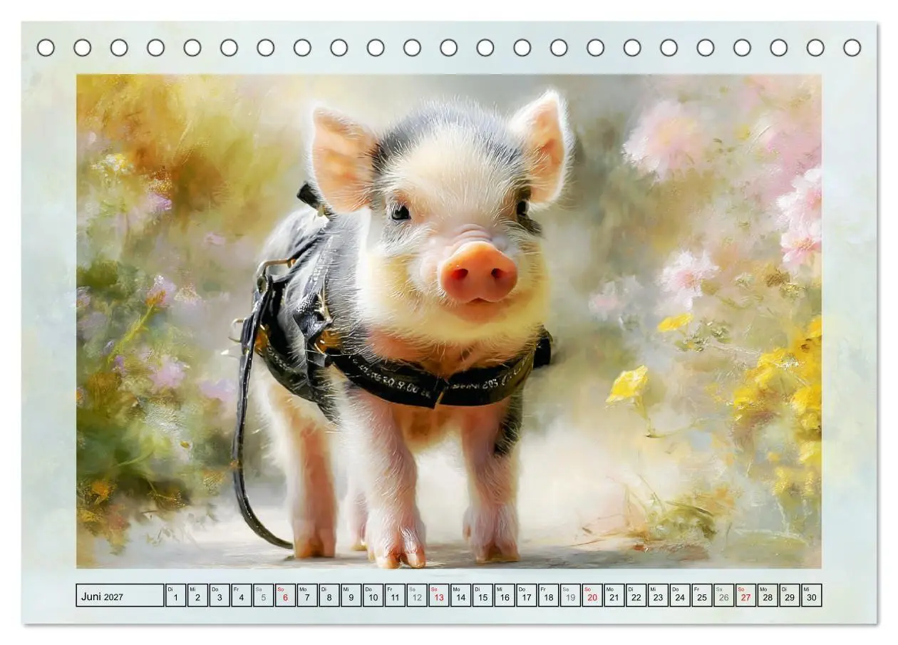 Bild: 9783516821741 | Mini-Schweinchen. Herzensbrecher im Garten (Tischkalender 2027 DIN...