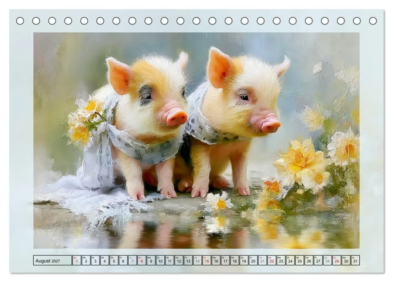 Bild: 9783516821741 | Mini-Schweinchen. Herzensbrecher im Garten (Tischkalender 2027 DIN...