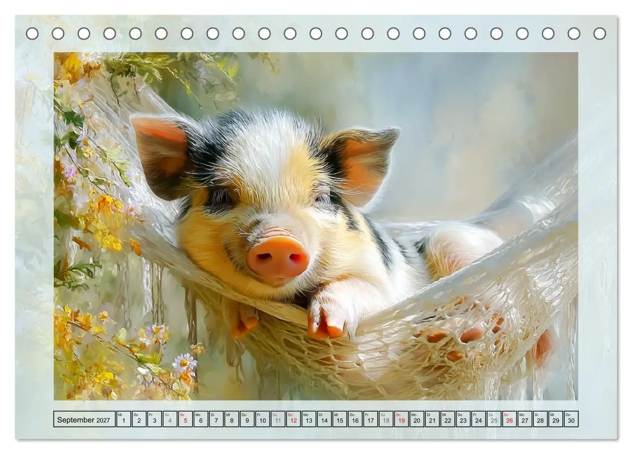 Bild: 9783516821741 | Mini-Schweinchen. Herzensbrecher im Garten (Tischkalender 2027 DIN...