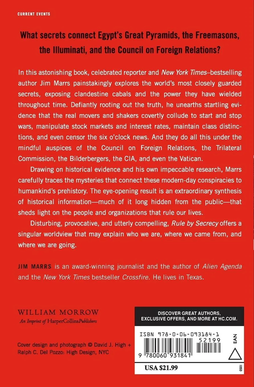 Rückseite: 9780060931841 | Rule by Secrecy | Jim Marrs | Taschenbuch | Kartoniert / Broschiert