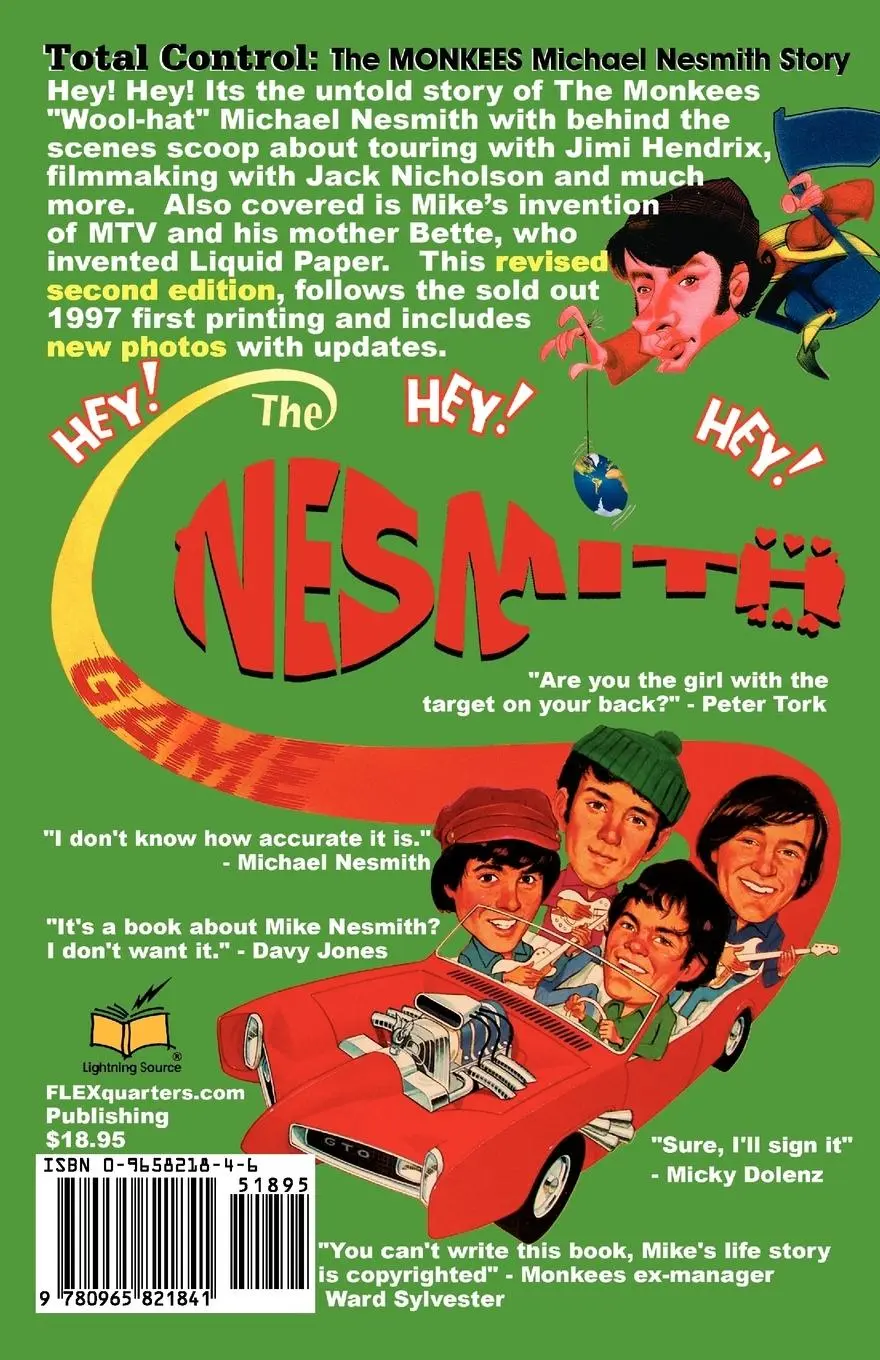 Rückseite: 9780965821841 | Total Control | The Monkees Michael Nesmith Story | Massingill | Buch