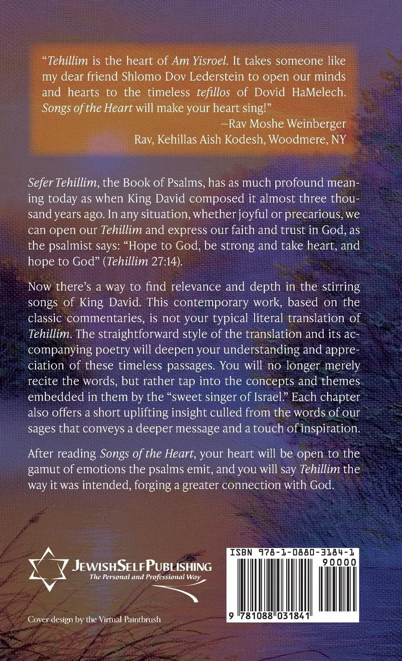 Rückseite: 9781088031841 | Tehillim Songs of the Heart | Shlomo Dov Lederstein | Buch | Englisch