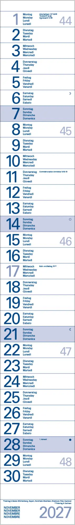 Bild: 9783819301841 | Streifentimer 2027 | Verlag Korsch | Kalender | Spiralbindung | 12 S.