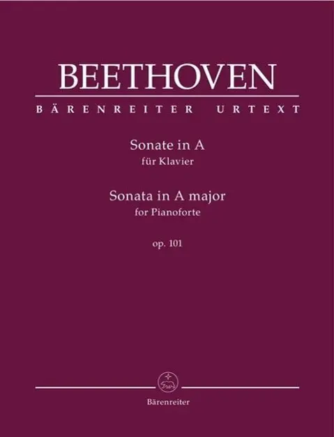 Cover: 9790006561841 | Sonate für Klavier A-Dur op. 101 | Bärenreiter Urtext | Beethoven