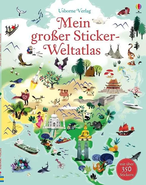 Cover: 9781782321941 | Mein großer Sticker-Weltatlas | Sam Lake | Taschenbuch | 34 S. | 2014