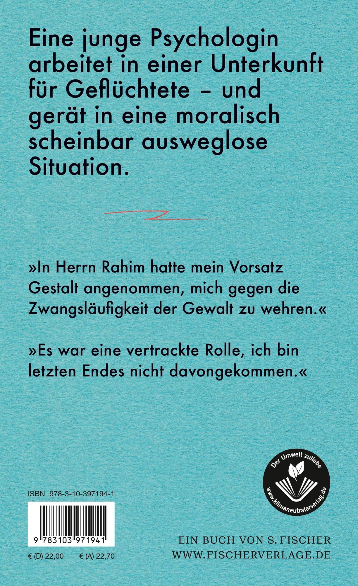 Rückseite: 9783103971941 | Über den Fluss | Roman | Theresa Pleitner | Buch | 204 S. | Deutsch