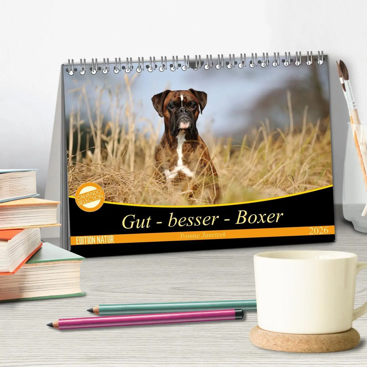 Bild: 9783457881941 | Gut - besser - Boxer (Tischkalender 2026 DIN A5 quer), CALVENDO...