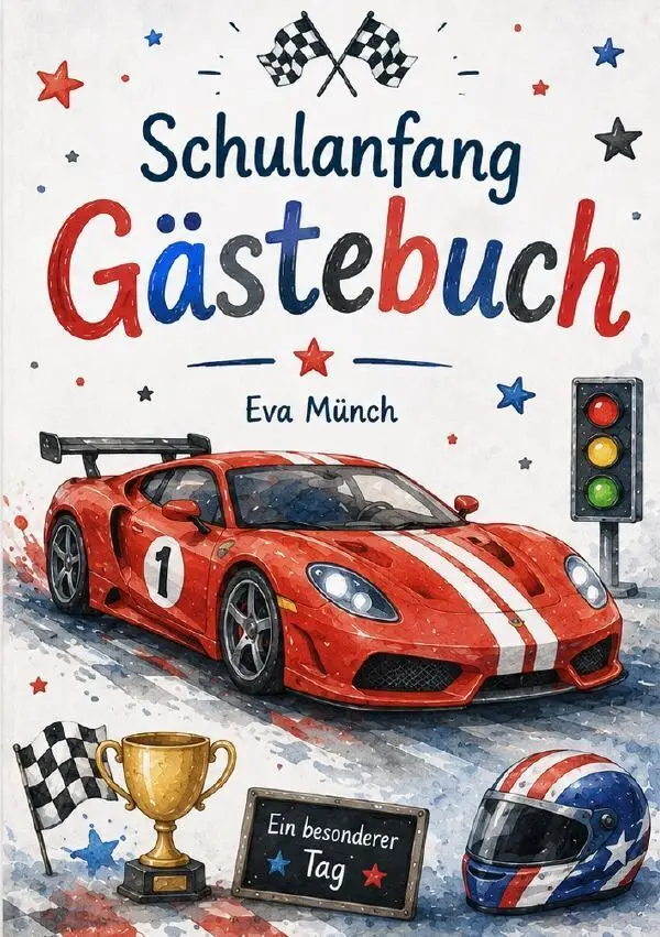 Cover: 9783565481941 | Gästebuch Schulanfang Thema Rennautos | Eva Münch | Taschenbuch | 2026
