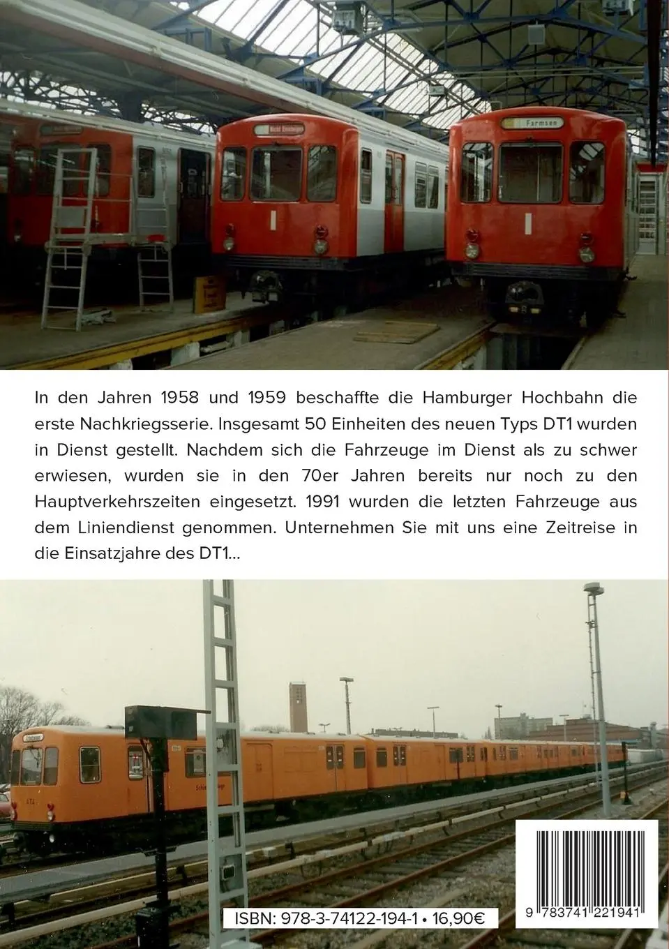 Rückseite: 9783741221941 | Fahrzeuge der Hamburger U-Bahn: Der DT1 | 1958-1991 | Christier | Buch