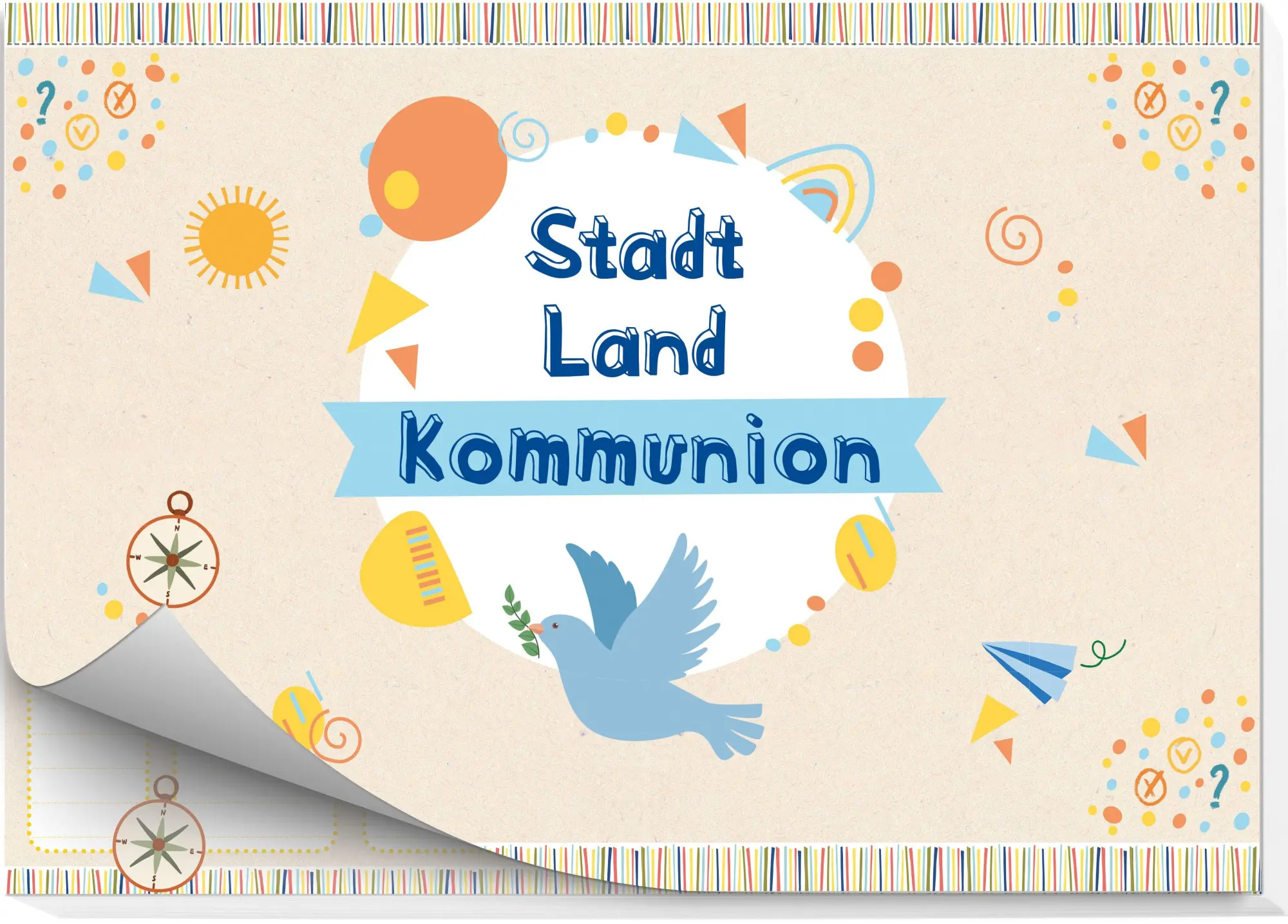 Cover: 4036526782041 | Stadt - Land - Kommunion | Spielblock | Klemmhefter | 50 S. | Deutsch