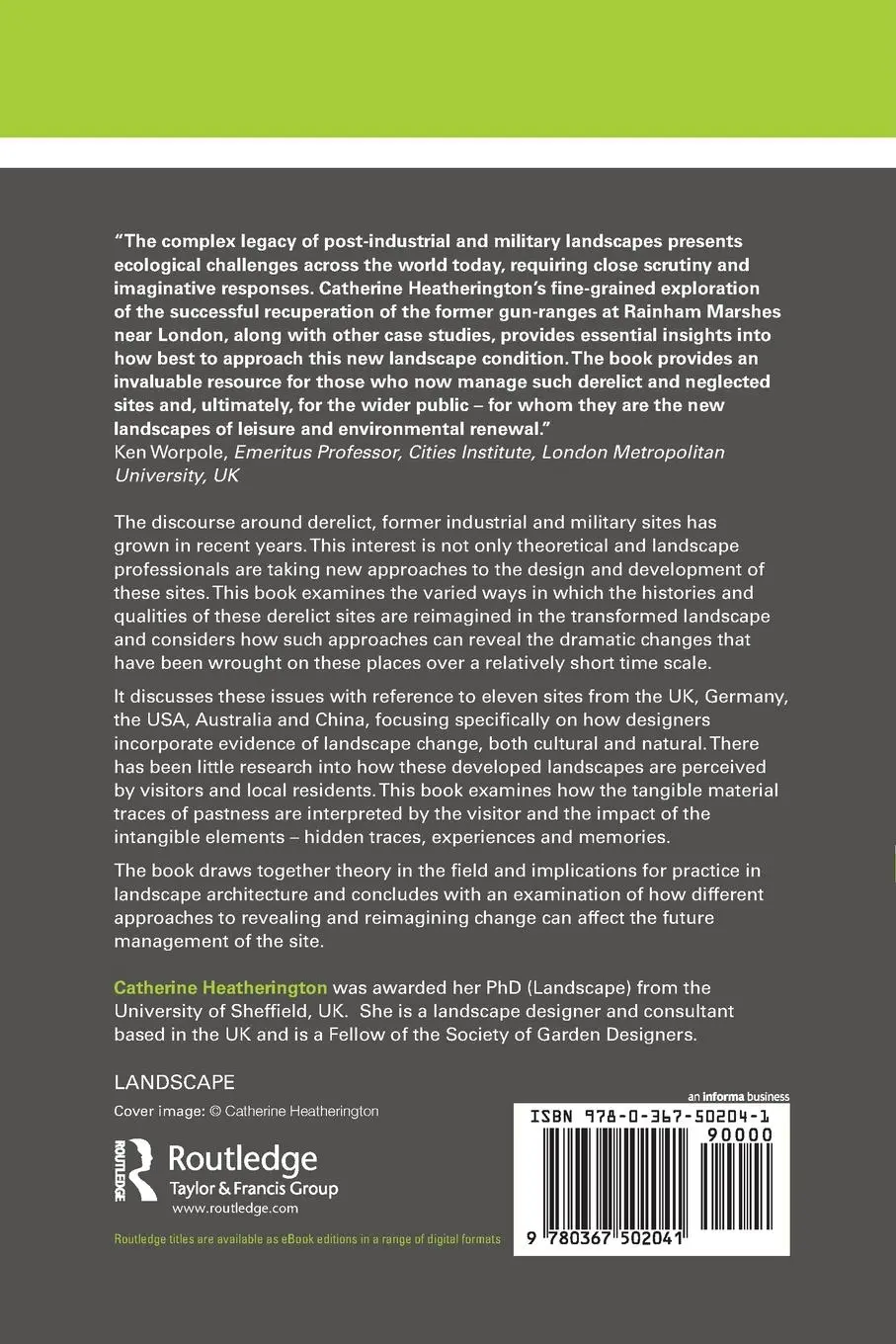 Rückseite: 9780367502041 | Reimagining Industrial Sites | Changing Histories and Landscapes