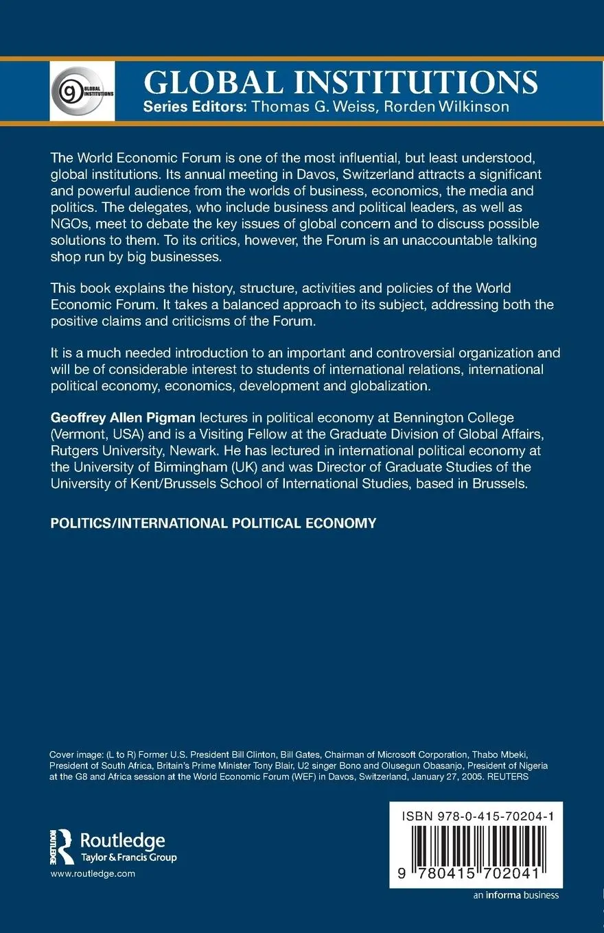 Rückseite: 9780415702041 | The World Economic Forum | Geoffrey Allen Pigman | Taschenbuch | 2006