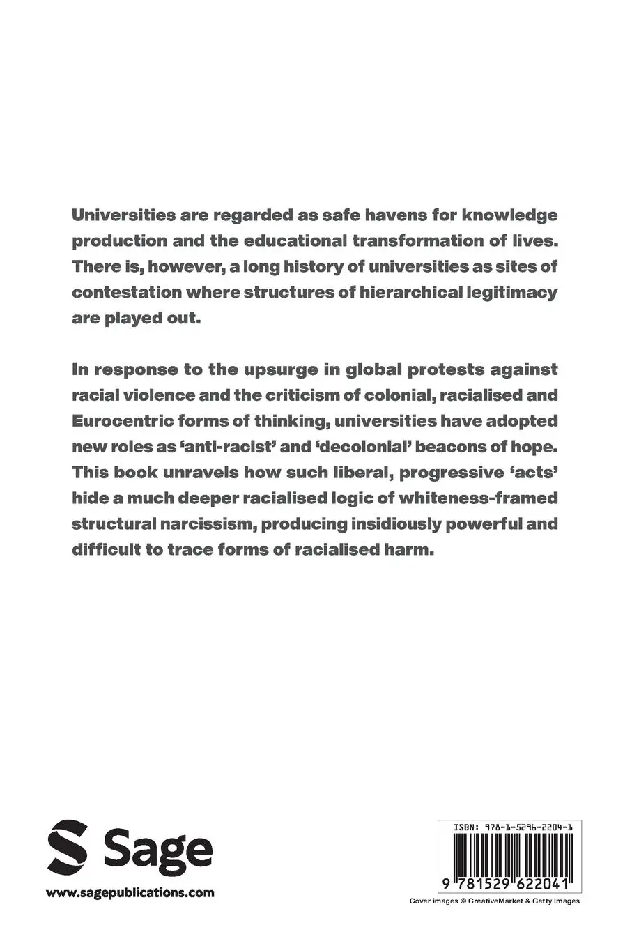 Rückseite: 9781529622041 | Whiteness, Racial Trauma, and the University | Harshad Keval | Buch