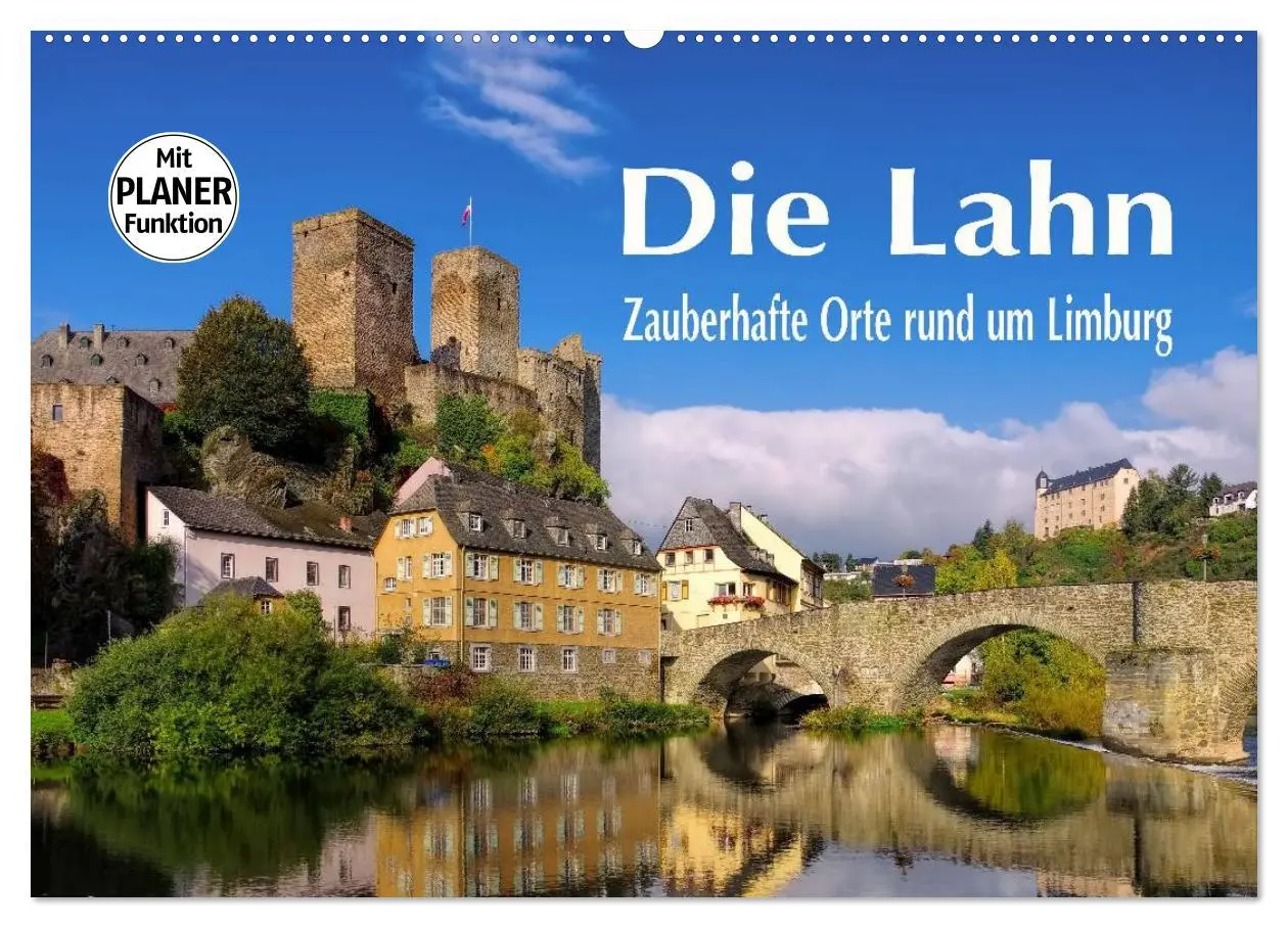 Cover: 9783516002041 | Die Lahn - Zauberhafte Orte rund um Limburg (Wandkalender 2026 DIN...