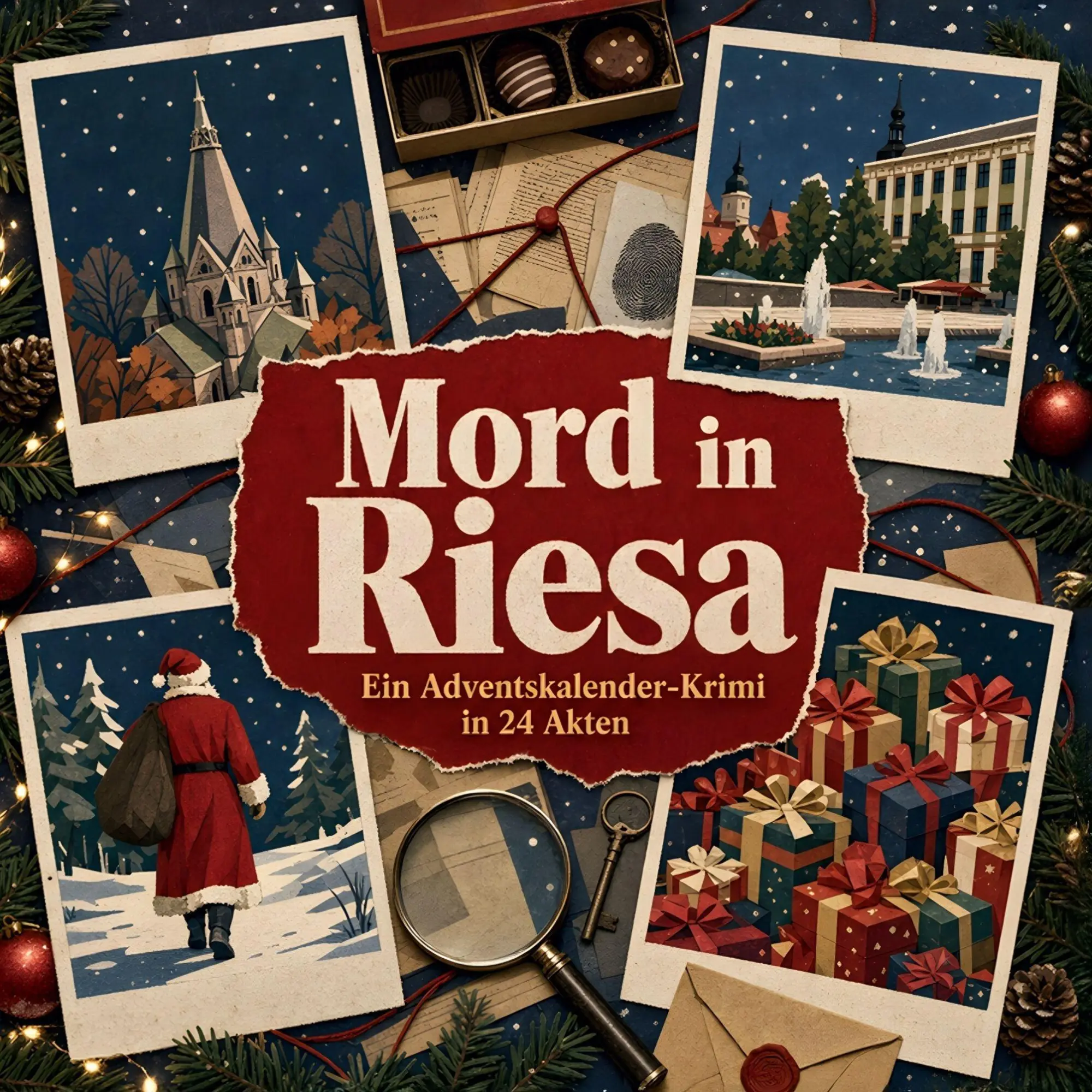 Cover: 9783696122041 | Mord in Riesa | Ein Adventskalender-Krimi in 24 Akten | Elias Scholz