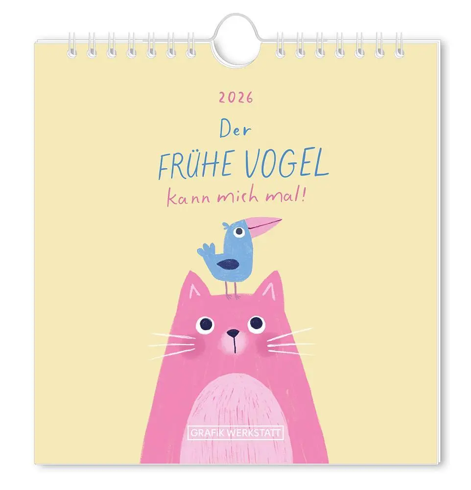 Cover: 9783986362041 | Postkartenkalender 2026 Der frühe Vogel | Postkartenkalender | 12 S.
