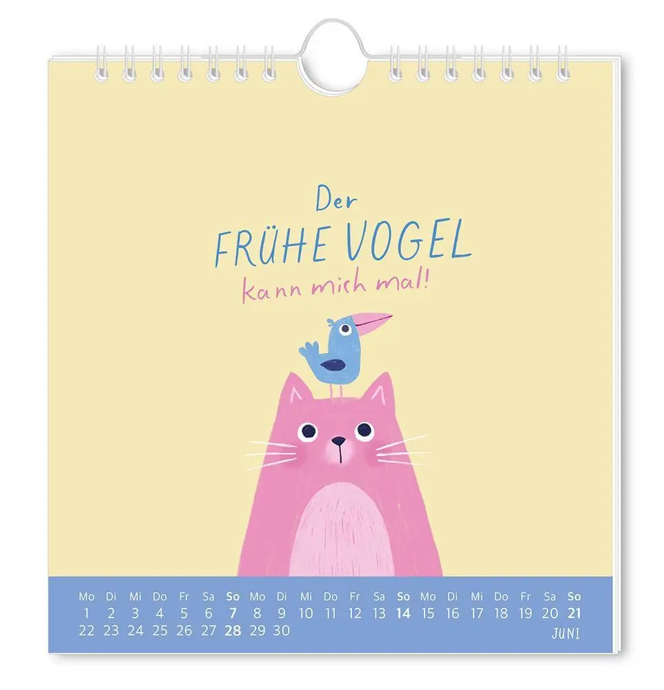 Bild: 9783986362041 | Postkartenkalender 2026 Der frühe Vogel | Postkartenkalender | 12 S.