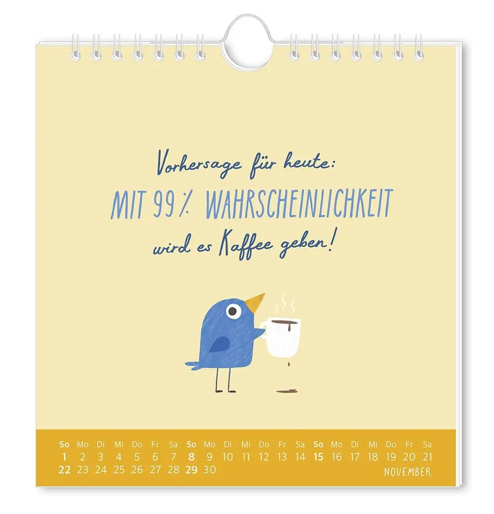 Bild: 9783986362041 | Postkartenkalender 2026 Der frühe Vogel | Postkartenkalender | 12 S.