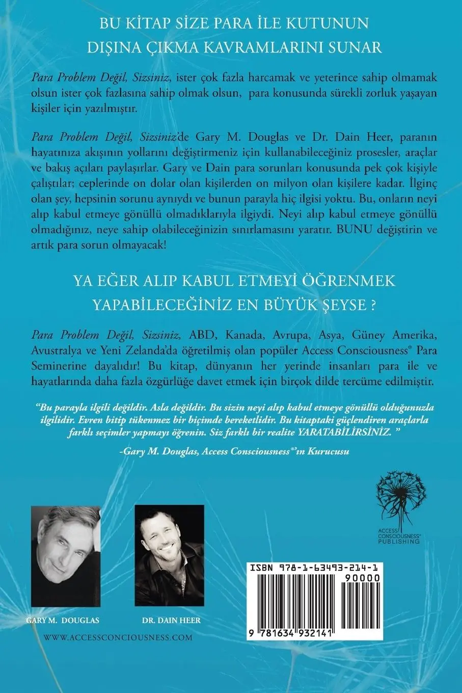 Rückseite: 9781634932141 | Para Problem De¿il, Sizsiniz - Money Isn't the Problem Turkish | Buch