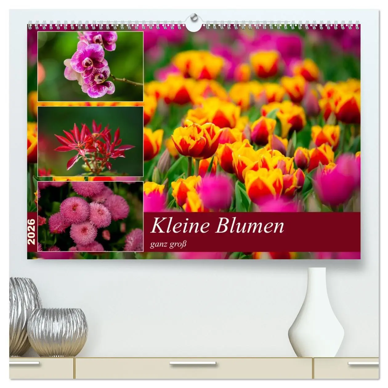 Cover: 9783457692141 | Kleine Blumen ganz groß (hochwertiger Premium Wandkalender 2026 DIN...