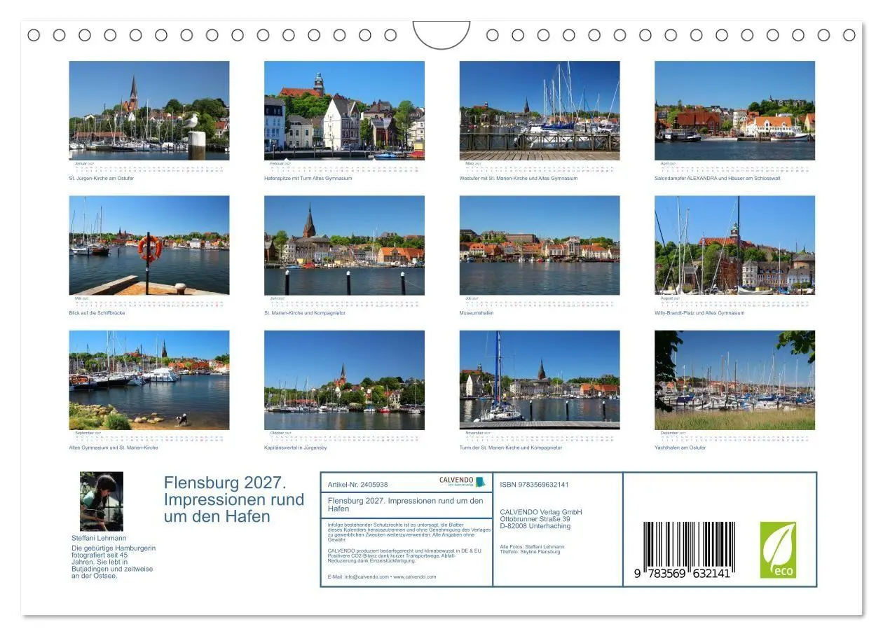 Bild: 9783569632141 | Flensburg 2027. Impressionen rund um den Hafen (Wandkalender 2027...