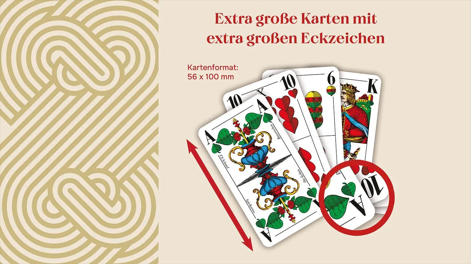 Bild: 4042677702241 | ASS - Schafkopf, große Eckzeichen, bayrisches Bild | GmbH | Spiel