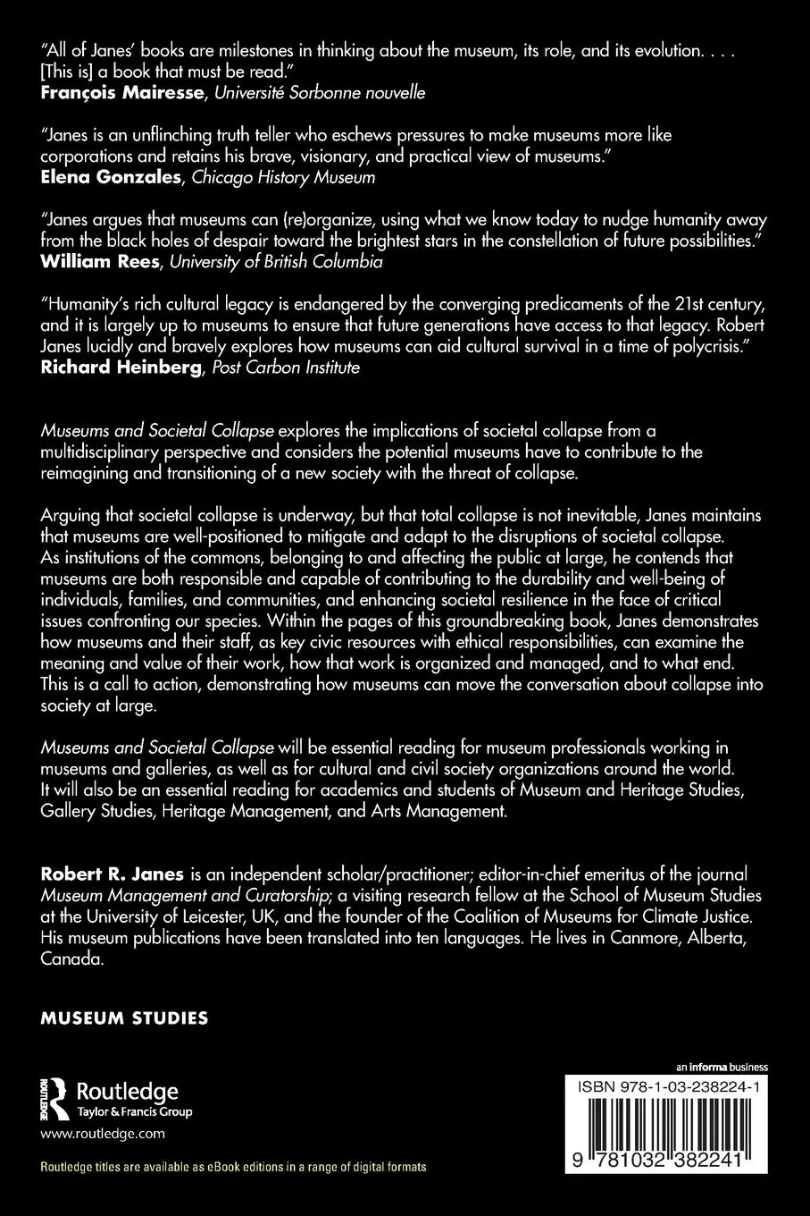 Rückseite: 9781032382241 | Museums and Societal Collapse | The Museum as Lifeboat | Janes | Buch