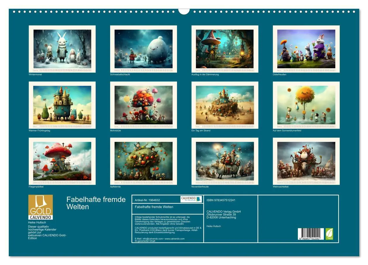 Bild: 9783457512241 | Fabelhafte fremde Welten (Wandkalender 2026 DIN A2 quer), CALVENDO...