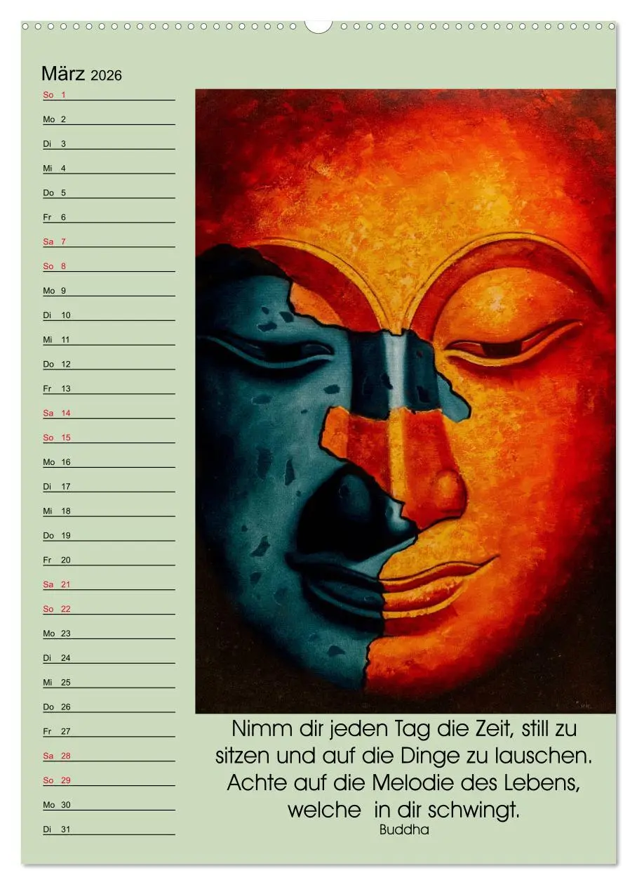 Bild: 9783516392241 | Lebensfreude Buddha (hochwertiger Premium Wandkalender 2026 DIN A2...