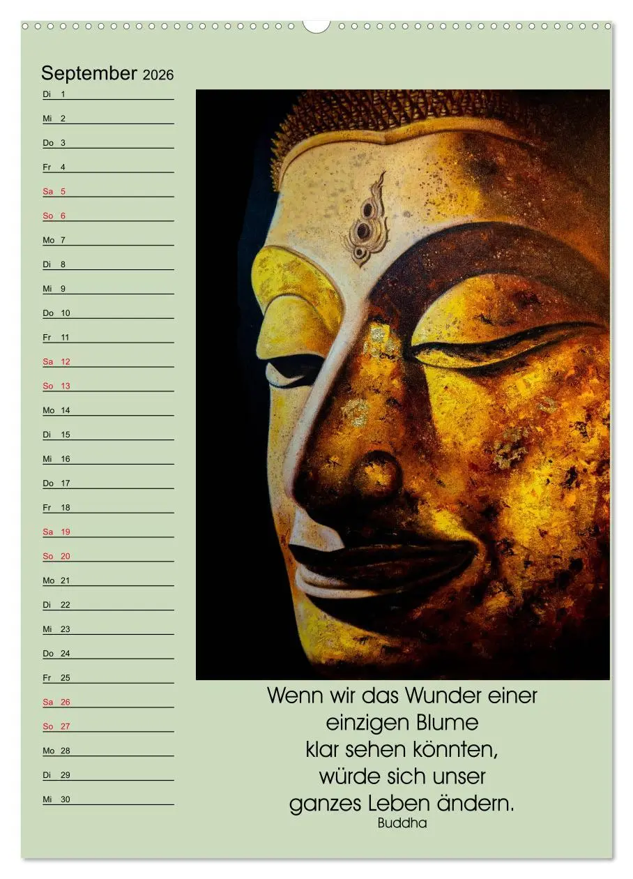 Bild: 9783516392241 | Lebensfreude Buddha (hochwertiger Premium Wandkalender 2026 DIN A2...