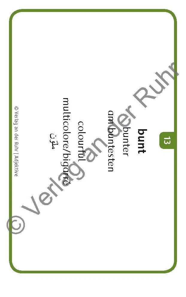 Bild: 9783834632241 | Adjektive | Redaktionsteam Verlag an der Ruhr | Box | 64 S. | Deutsch