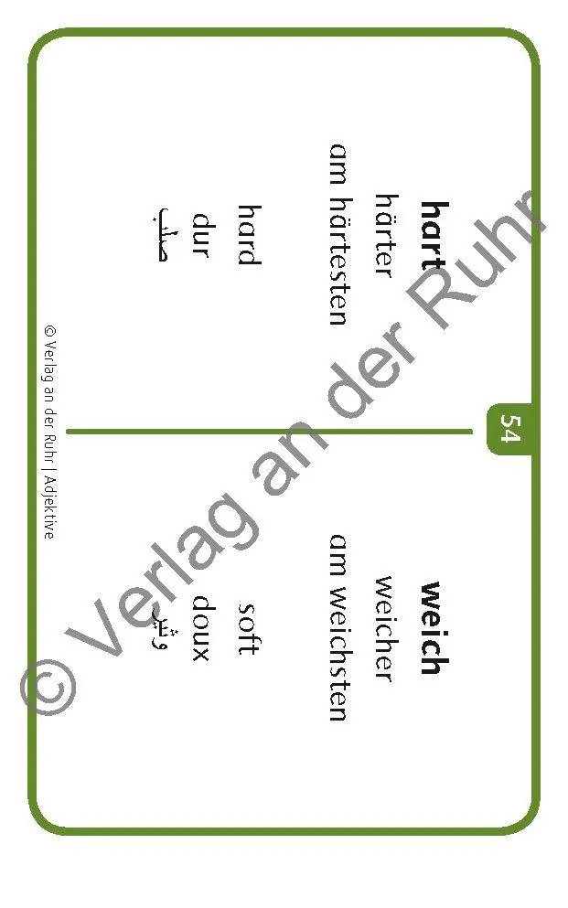 Bild: 9783834632241 | Adjektive | Redaktionsteam Verlag an der Ruhr | Box | 64 S. | Deutsch