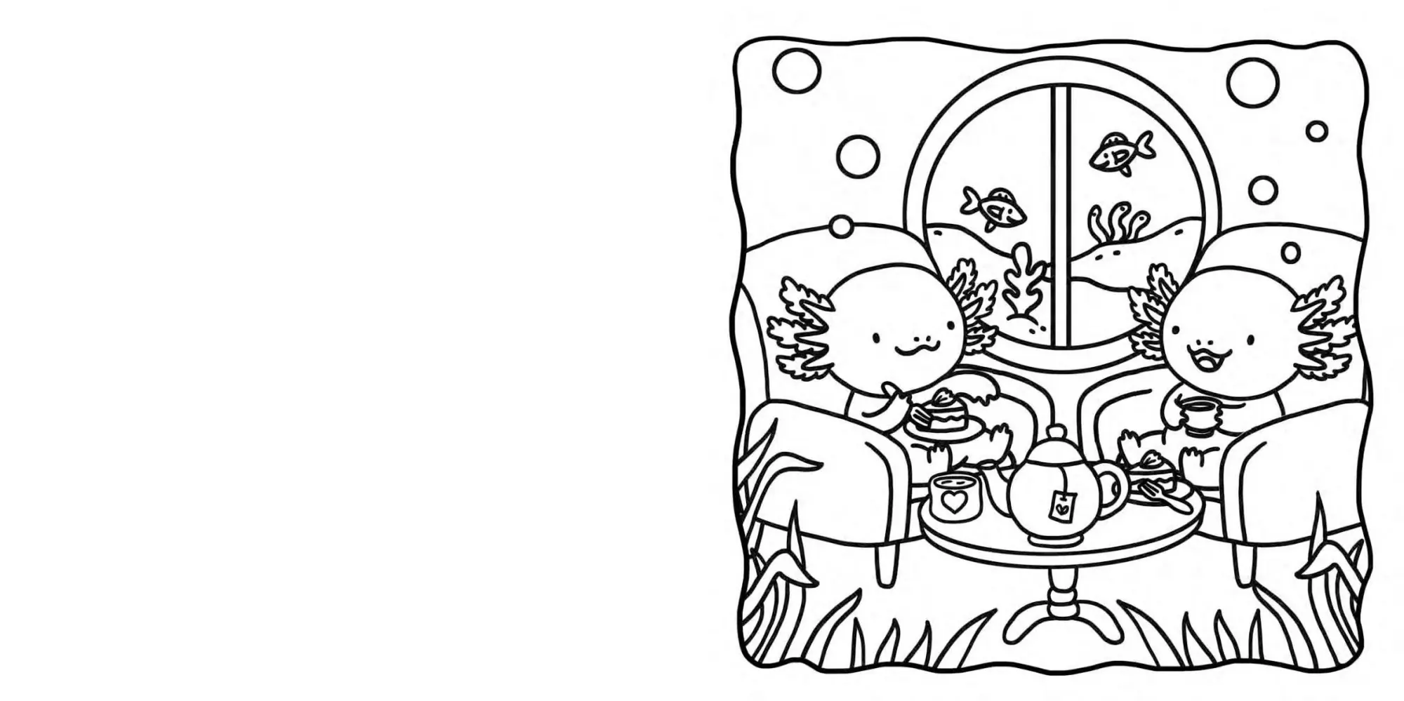 Bild: 9783987642241 | Cute Axolotl I Ausmalbuch für Erwachsene | Silke Reimers | Taschenbuch