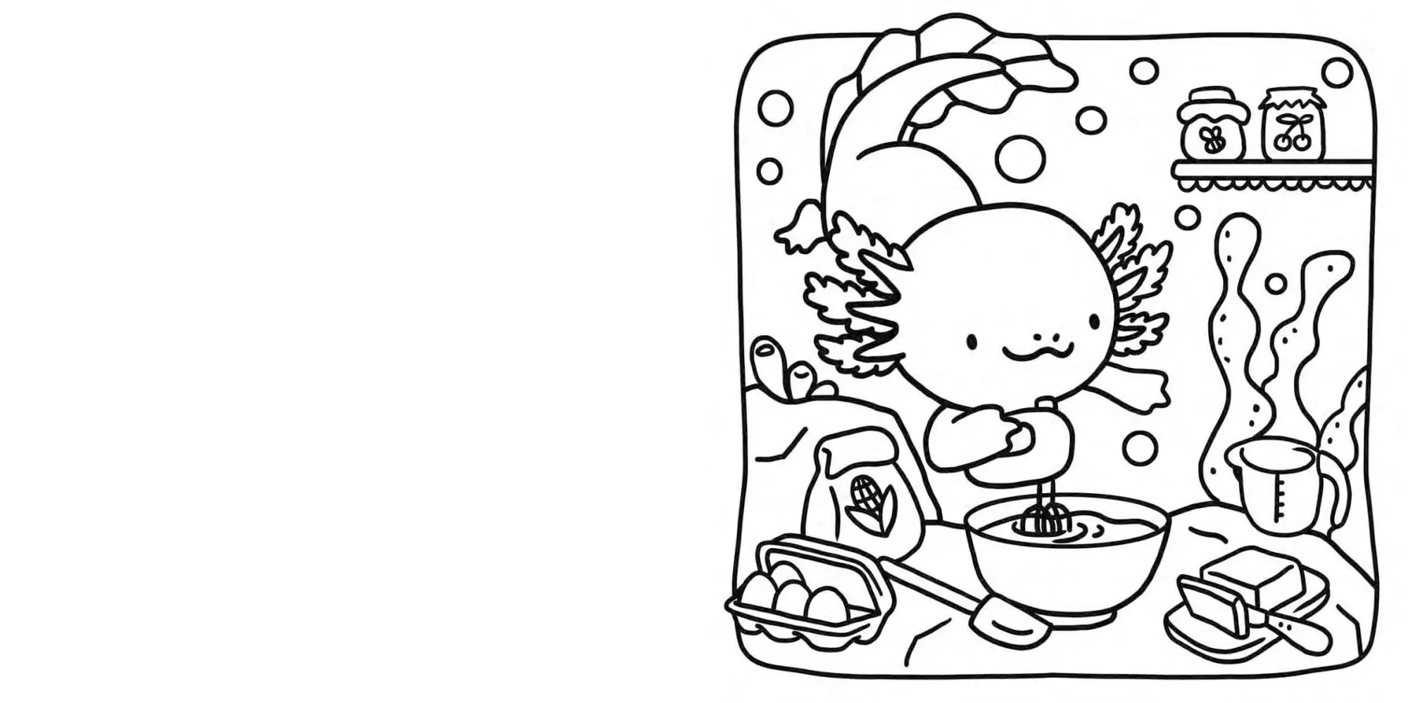 Bild: 9783987642241 | Cute Axolotl I Ausmalbuch für Erwachsene | Silke Reimers | Taschenbuch
