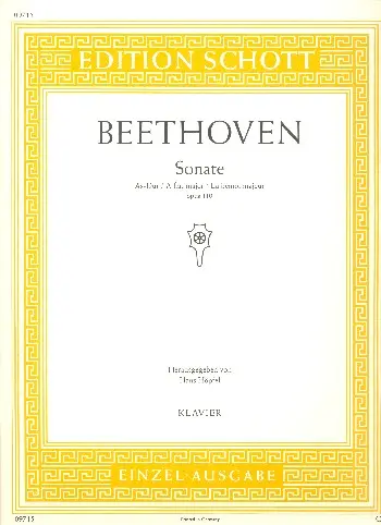 Cover: 9790001092241 | Sonate As-Dur op. 110 | Ludwig van Beethoven | Buch | 2017