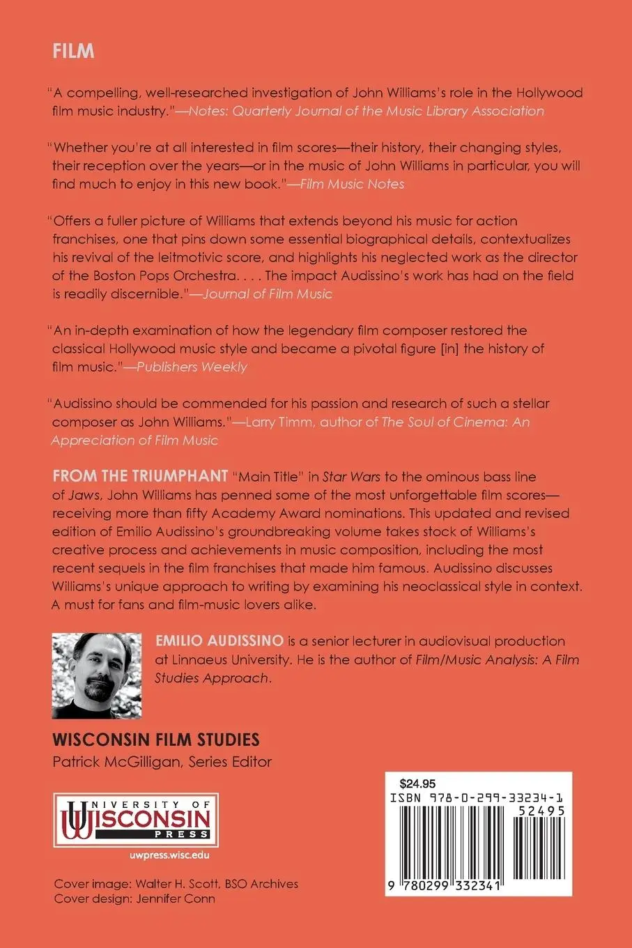 Rückseite: 9780299332341 | The Film Music of John Williams | Reviving Hollywood's Classical Style