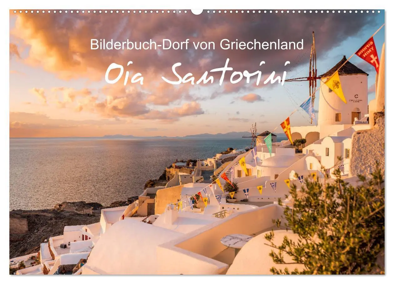 Cover: 9783457672341 | Oia Santorini - Bilderbuch-Dorf von Griechenland (Wandkalender 2026...