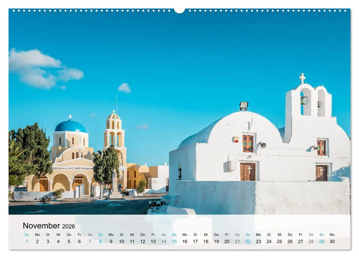 Bild: 9783457672341 | Oia Santorini - Bilderbuch-Dorf von Griechenland (Wandkalender 2026...