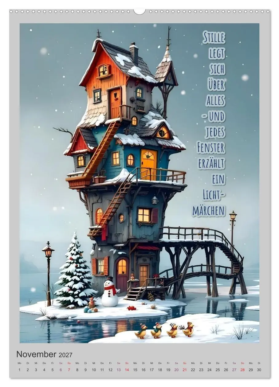 Bild: 9783516902341 | Hausgeflippt (hochwertiger Premium Wandkalender 2027 DIN A2 hoch),...