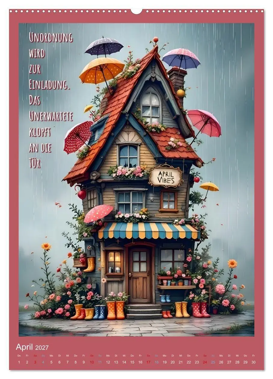 Bild: 9783516902341 | Hausgeflippt (hochwertiger Premium Wandkalender 2027 DIN A2 hoch),...
