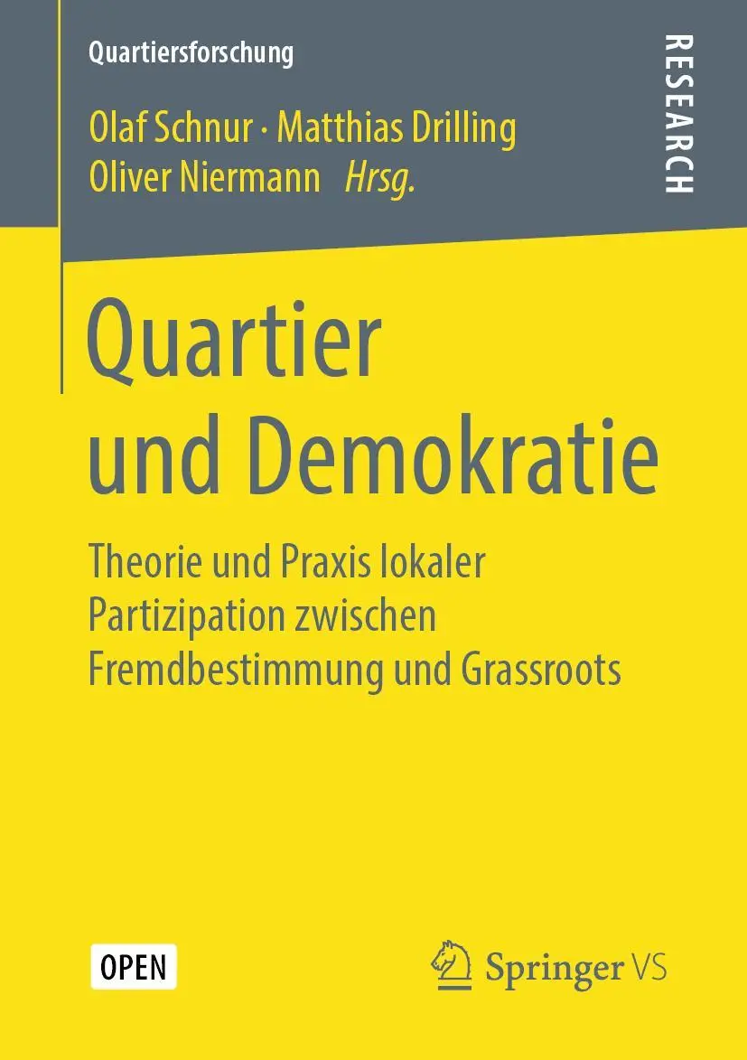 Cover: 9783658262341 | Quartier und Demokratie | Olaf Schnur (u. a.) | Taschenbuch | viii
