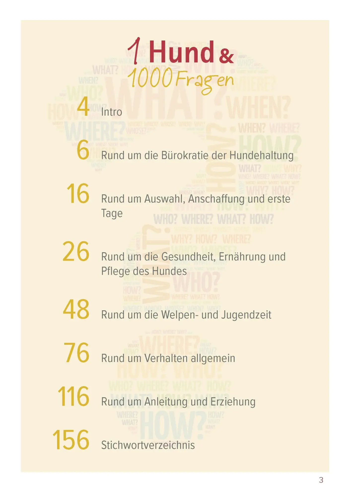 Bild: 9783275022441 | Ein Hund und 1000 Fragen | Basics für frischgebackene Hundehalter