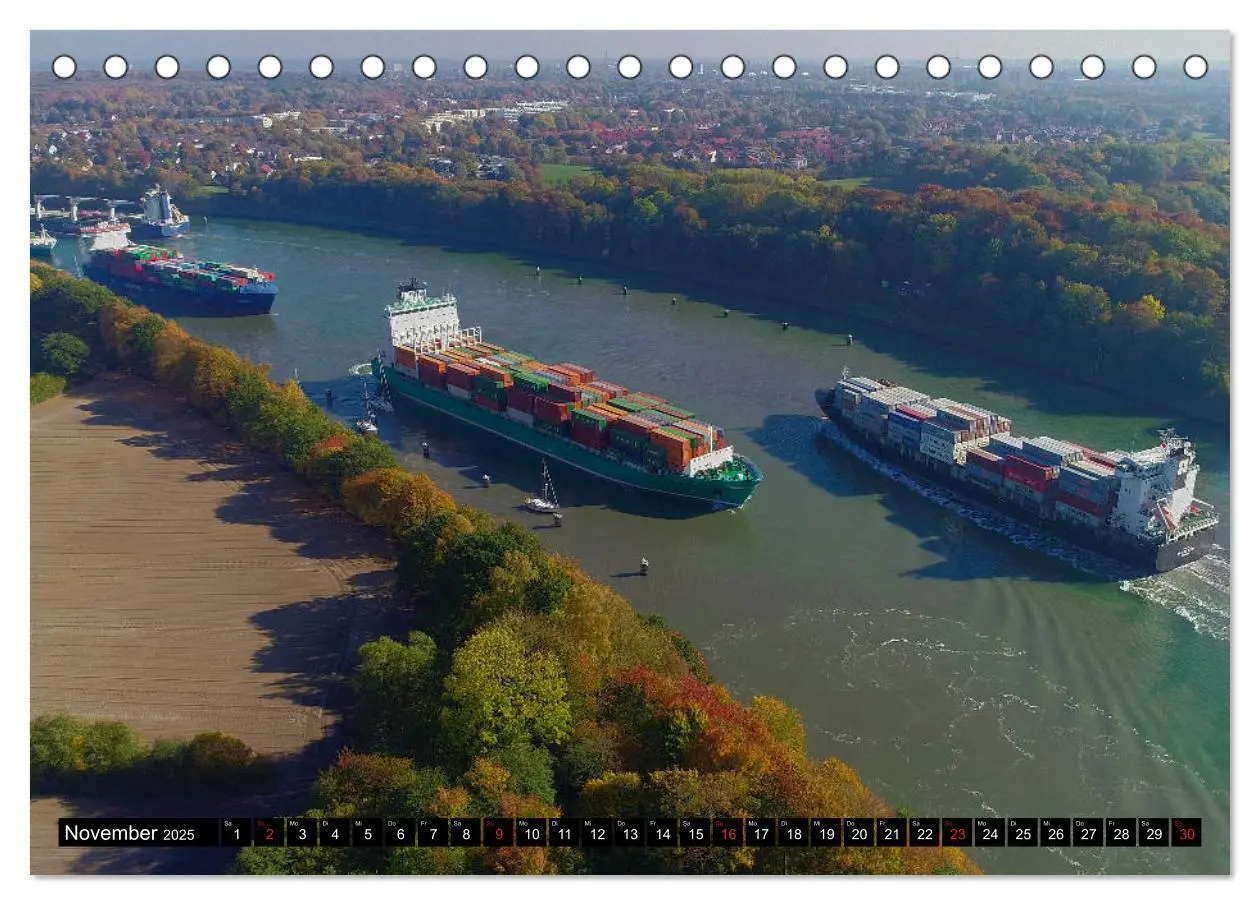 Bild: 9783435262441 | 100 Meter über Grund - Am Nord-Ostsee-Kanal (Tischkalender 2025 DIN...
