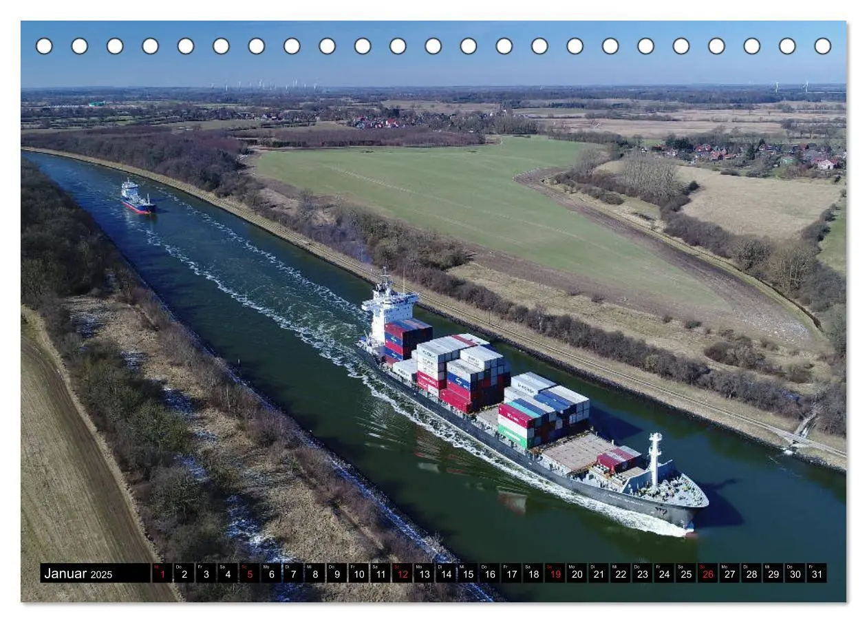 Bild: 9783435262441 | 100 Meter über Grund - Am Nord-Ostsee-Kanal (Tischkalender 2025 DIN...