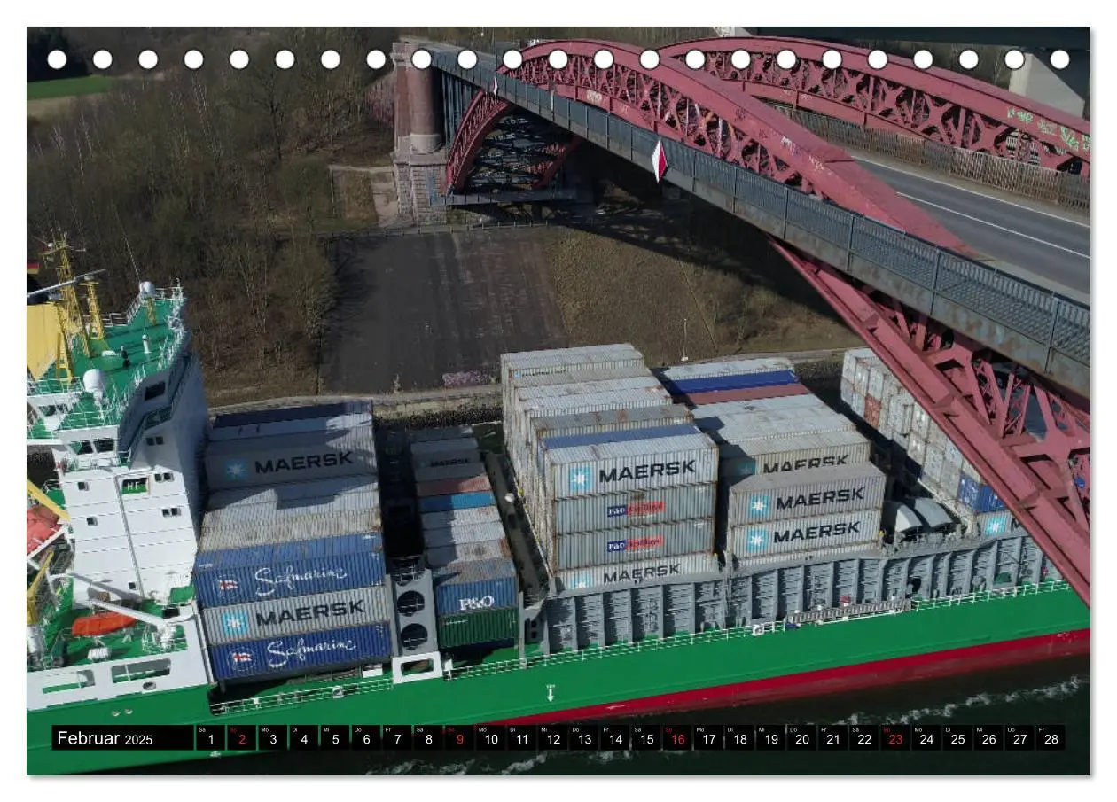 Bild: 9783435262441 | 100 Meter über Grund - Am Nord-Ostsee-Kanal (Tischkalender 2025 DIN...