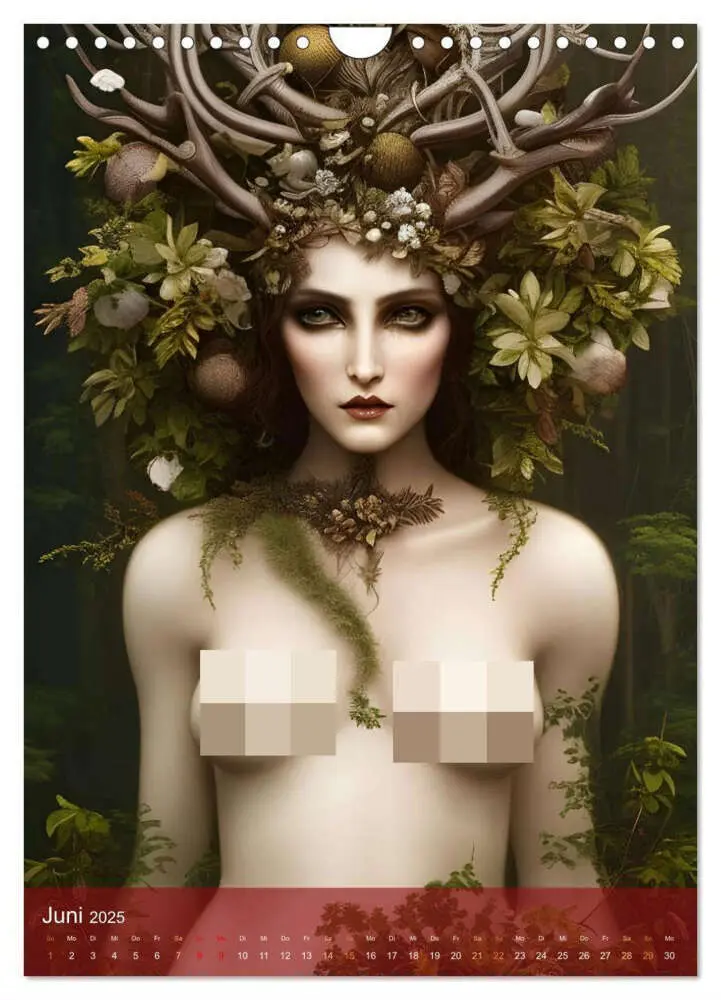 Bild: 9783435882441 | Sinnliche KI - Erotische Kunst aus der Cloud (Wandkalender 2025 DIN...